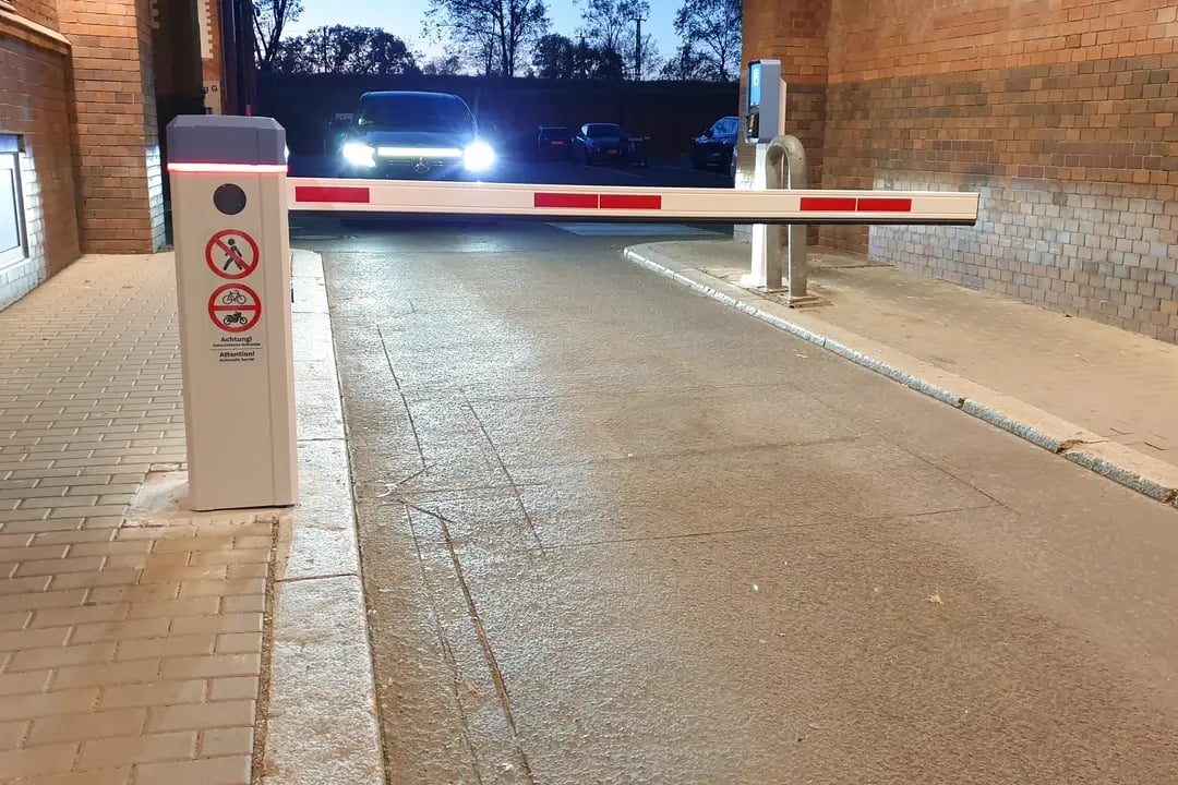 Arivo Barrier at the entry of GSG in Berlin