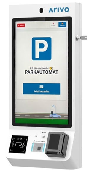 Der Cashless Automat bzw. ist ein Bezahlsystem von Arivo Parking Solutions um die Parkgebühren zu bezahlen