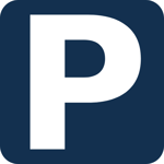 Symbol für eine Parkplatzkennzeichnung Symbol für eine Parkplatzkennzeichnung