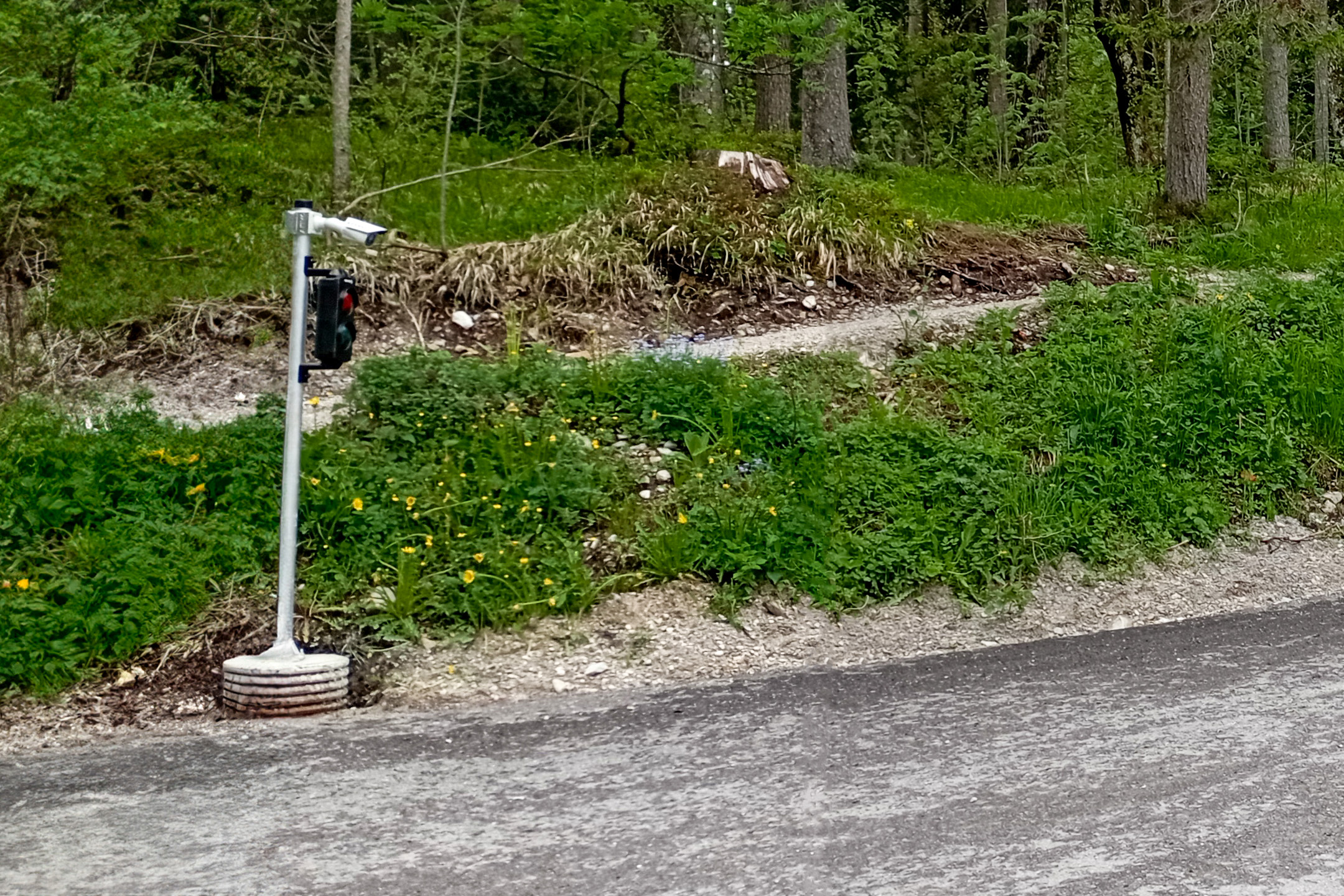 Kennzeichenerkennungskamera von Arivo bei der alten Mühle in der Ramsau