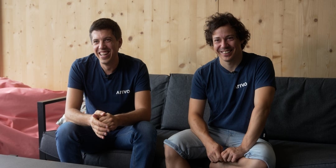 Die Geschäftsführer von Arivo Dominik Wieser und Philipp Reitter