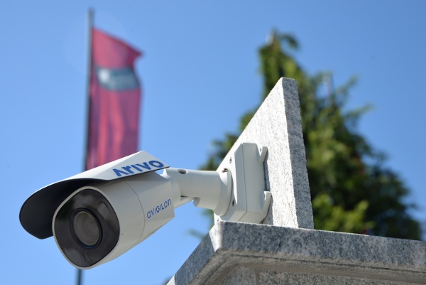 Arivo's license plate recognition camera at the Hotel Royer