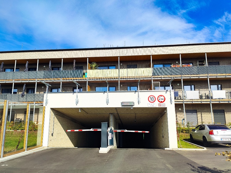 Arivo's barrier parking system for Q7 in the most modern district of Graz