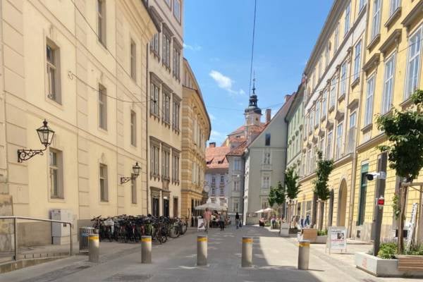 Bei der Sporgasse in Graz ist die Zufahrtslösung von Arivo Parking Solutions im Einsatz