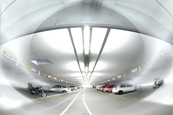 The Arivo parking system in use at the underground car parks of Parkenplus in Austria