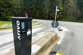 The Arivo car park system in use at the Geisskopfbahn in Bavaria, Germany