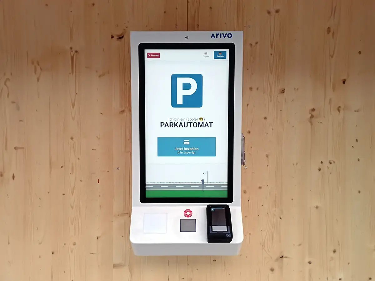 Bargeldloser Parkautomat bei den Bergbahnen Sölden