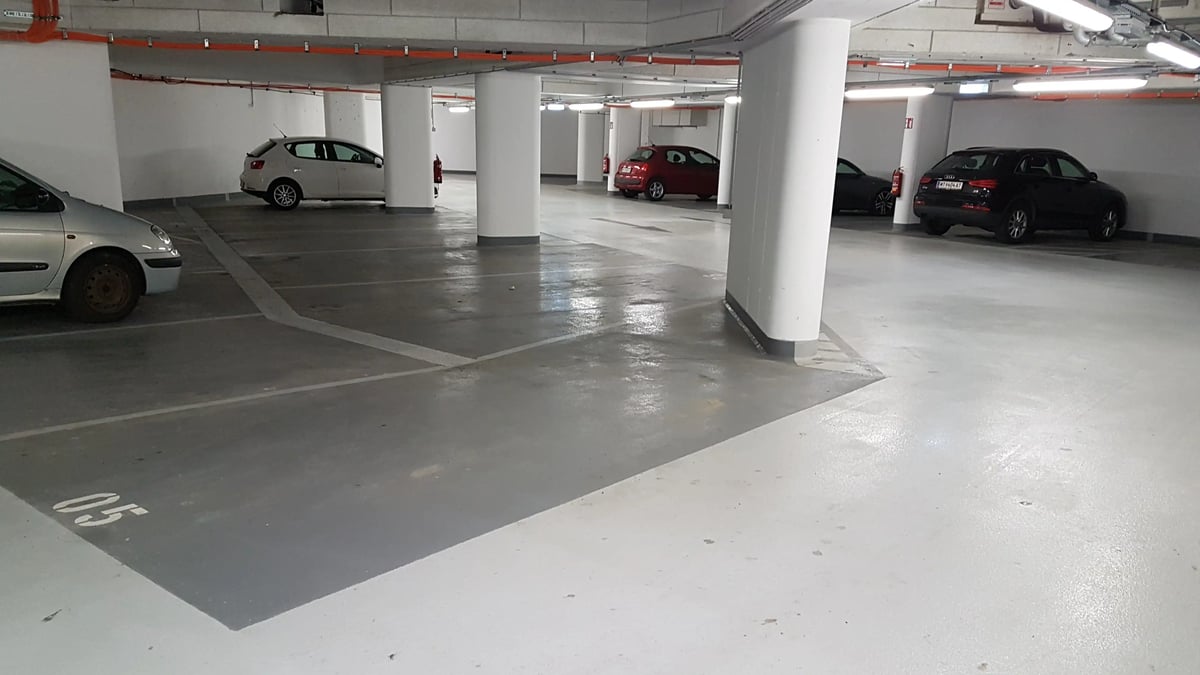 The Wohngut parking garage is operated by the Arivo parking system