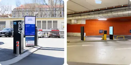 Freeflow vs. parking area with barriers