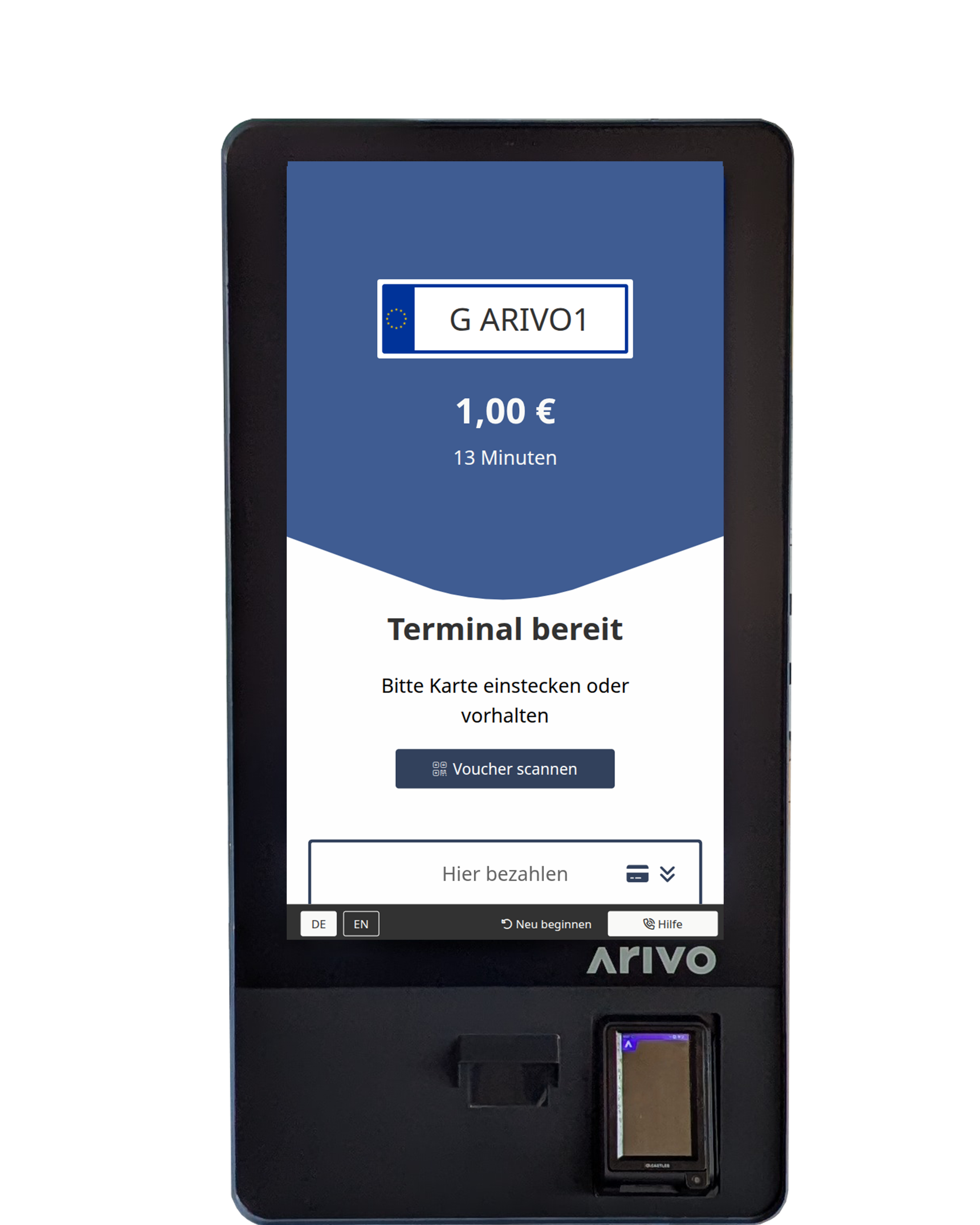Cashless-in-Garage_frontal_freigestellt_Bezahlvorgang_ohne Standfuß