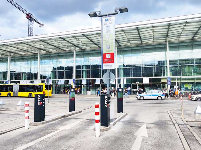 Der Berliner Ostbahnhof wurde mit dem Arivo Parksystem ausgestattet.