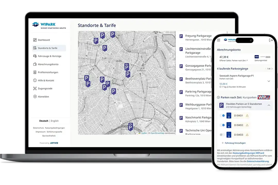 Wipark Dashboard Macbook + iPhone