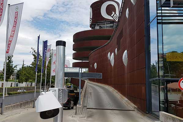 Arivo's license plate recognition-based camera at the Q19 Shopping Center