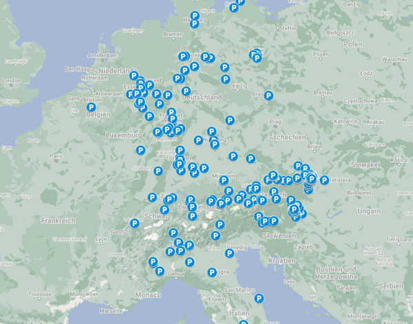 Arivo hat Europa-weit bereits über 500 Parkflächen mit ihrem Parksystem erfolgreich ausgestattet