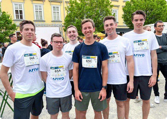 Das Arivo Team beim Business Lauf in Graz 2022